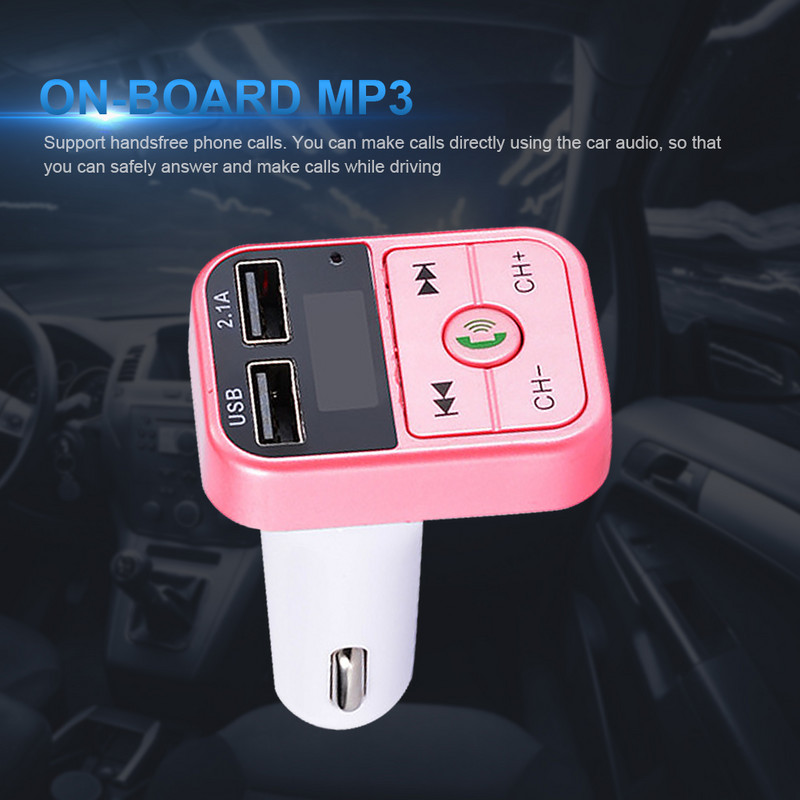 FM odašiljač Adapter za automobil 12V-24V Mp3 player prijemnik s digitalnim zaslonom Mp3 audio glazba Stereo adapter Handsfree Auto Kit