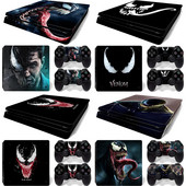 Disney Marvel Skin Skin Sticker Protective Film for PlayStation4 Slim PS4 PS4Slim Console 2 Controllers Cover Accessories Para