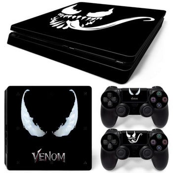 Disney Marvel Venom Skin Sticker Защитно фолио за PlayStation4 Slim PS4 PS4Slim Console 2 Controllers Cover Аксесоари Para