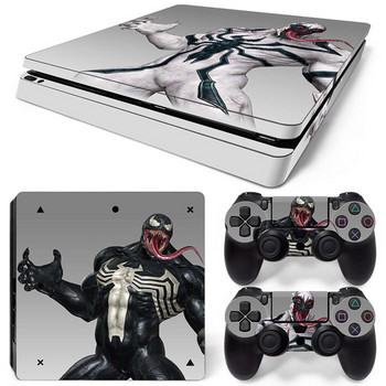 Disney Marvel Skin Skin Sticker Protective Film for PlayStation4 Slim PS4 PS4Slim Console 2 Controllers Cover Accessories Para