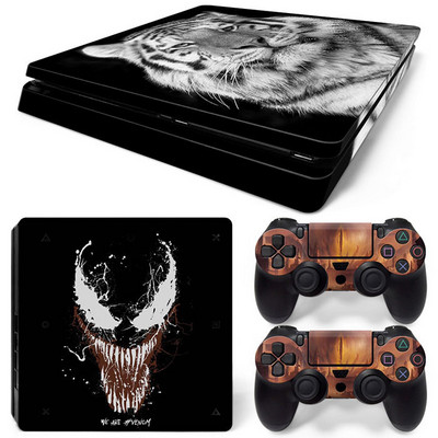 Disney Marvel Skin Skin Sticker Protective Film for PlayStation4 Slim PS4 PS4Slim Console 2 Controllers Cover Accessories Para