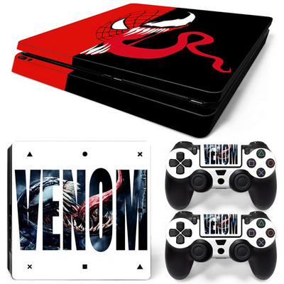Disney Marvel Skin Skin Sticker Protective Film for PlayStation4 Slim PS4 PS4Slim Console 2 Controllers Cover Accessories Para