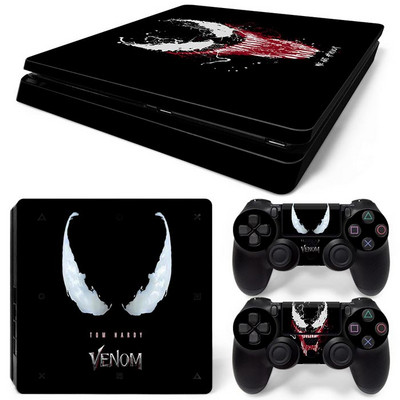 Disney Marvel Skin Skin Sticker Protective Film for PlayStation4 Slim PS4 PS4Slim Console 2 Controllers Cover Accessories Para