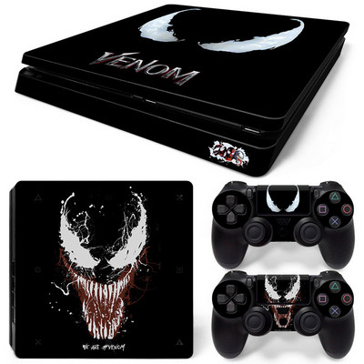 Disney Marvel Skin Skin Sticker Protective Film for PlayStation4 Slim PS4 PS4Slim Console 2 Controllers Cover Accessories Para