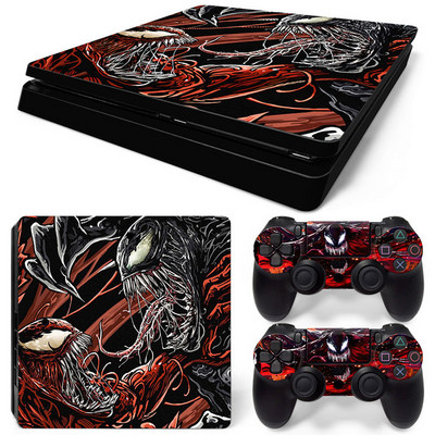 Disney Marvel Skin Skin Sticker Protective Film for PlayStation4 Slim PS4 PS4Slim Console 2 Controllers Cover Accessories Para