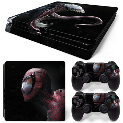 Disney Marvel Skin Skin Sticker Protective Film for PlayStation4 Slim PS4 PS4Slim Console 2 Controllers Cover Accessories Para