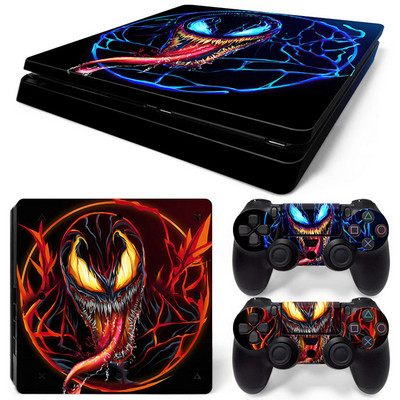 Disney Marvel Skin Skin Sticker Protective Film for PlayStation4 Slim PS4 PS4Slim Console 2 Controllers Cover Accessories Para
