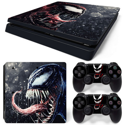 Disney Marvel Skin Skin Sticker Protective Film for PlayStation4 Slim PS4 PS4Slim Console 2 Controllers Cover Accessories Para