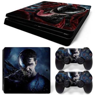 Disney Marvel Skin Skin Sticker Protective Film for PlayStation4 Slim PS4 PS4Slim Console 2 Controllers Cover Accessories Para