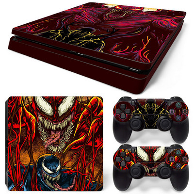 Disney Marvel Skin Skin Sticker Protective Film for PlayStation4 Slim PS4 PS4Slim Console 2 Controllers Cover Accessories Para