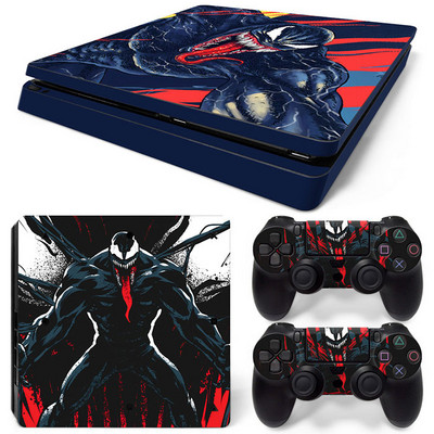 Disney Marvel Skin Skin Sticker Protective Film for PlayStation4 Slim PS4 PS4Slim Console 2 Controllers Cover Accessories Para