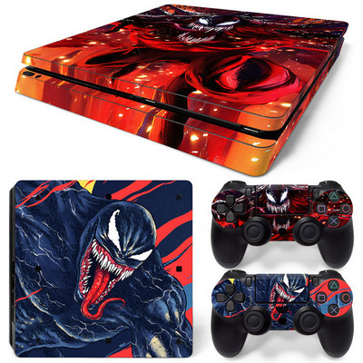 Disney Marvel Skin Skin Sticker Protective Film for PlayStation4 Slim PS4 PS4Slim Console 2 Controllers Cover Accessories Para