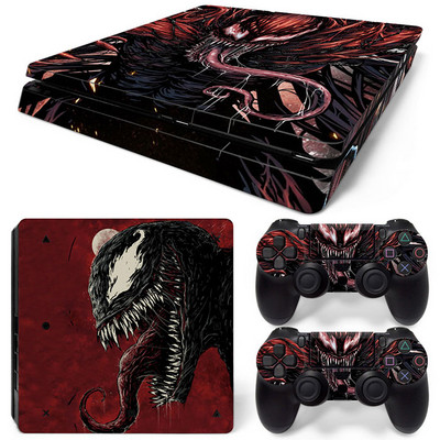 Disney Marvel Skin Skin Sticker Protective Film for PlayStation4 Slim PS4 PS4Slim Console 2 Controllers Cover Accessories Para