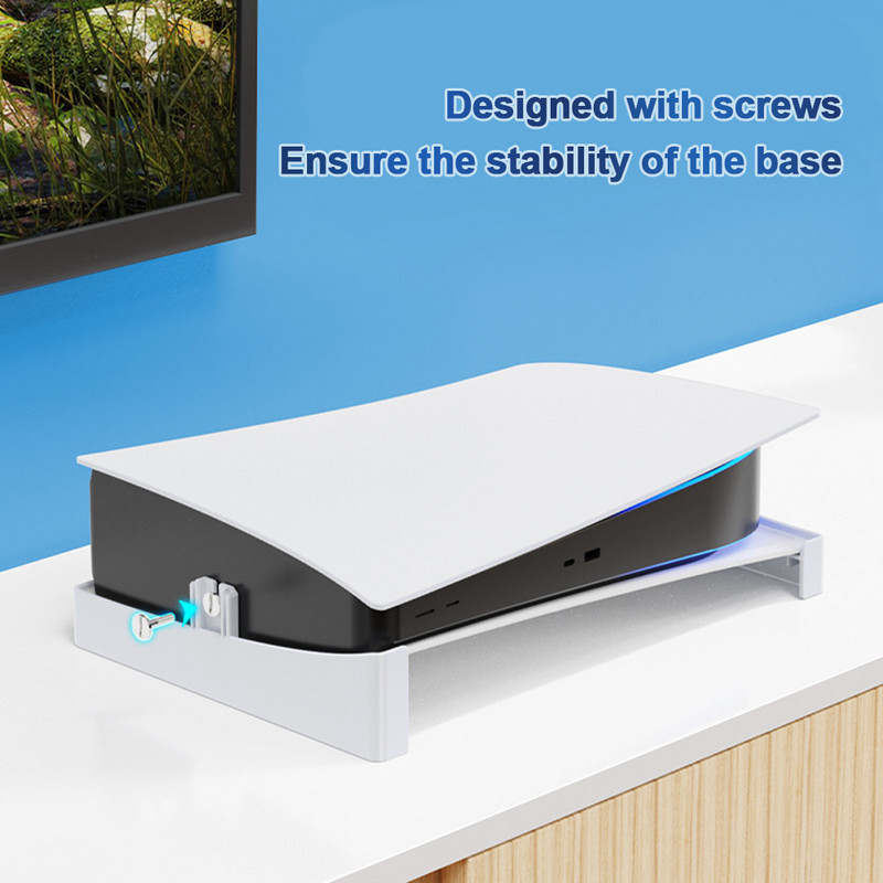 Discuri de jocuri Kit suport de afișare Suport consolă de jocuri anti-alunecare Suport de bază orizontal pentru CD-ROM PS5/ediții digitale Accesorii