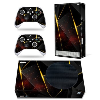 Για κονσόλα Xbox Series S και 2 χειριστήρια Lattice Design Skin Sticker Προστατευτικό κάλυμμα περιτυλίγματος βινυλίου Πλήρες σετ Xbox Series S