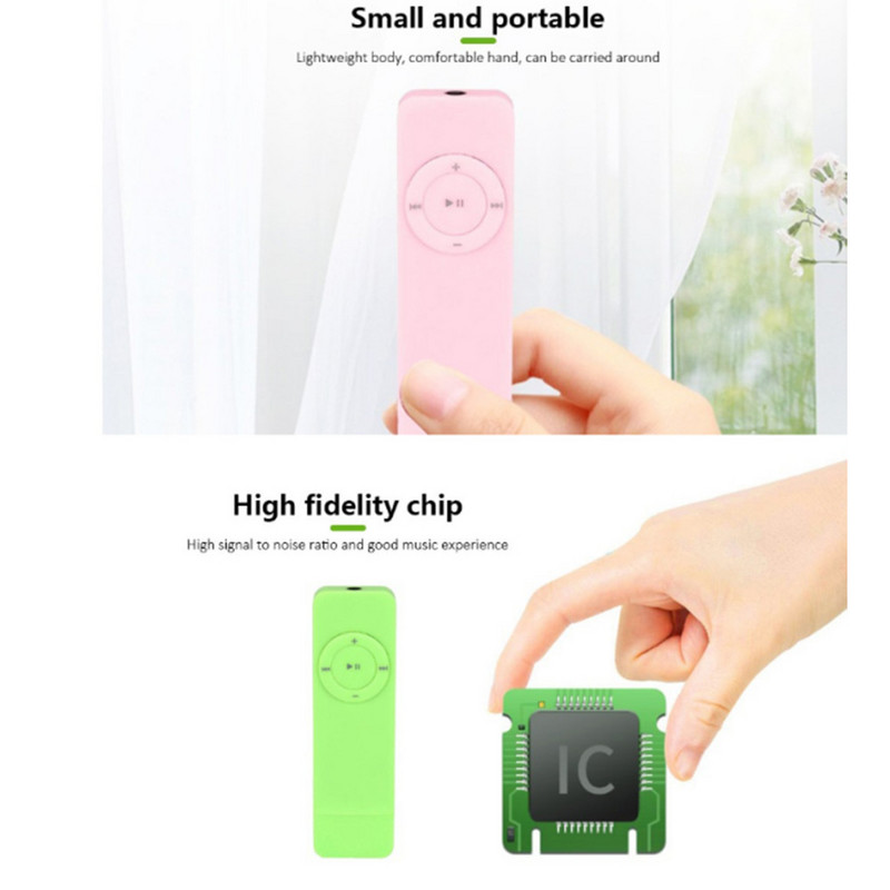 Nova kartica MP3 žvakaća guma MP3 U disk ravno utikač MP3 student Walkman kompaktan i prijenosan