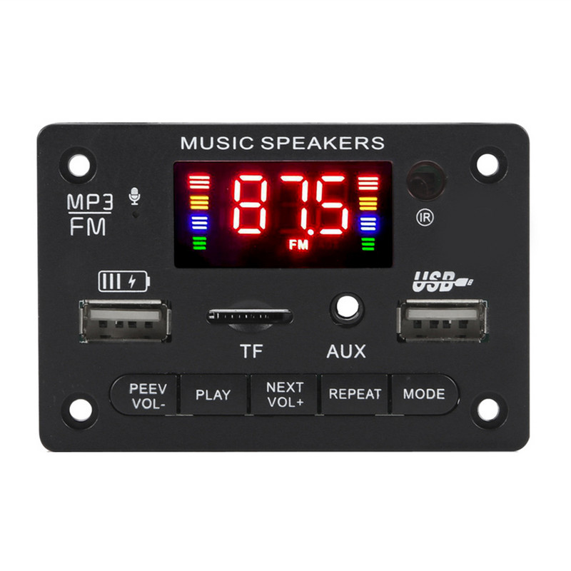 Dc12V Mp3 dekóderkártya színes képernyő, újratölthető hívásrögzítéssel. FM támogatja a Bluetooth-kompatibilis hívások színes képernyőjét SP99