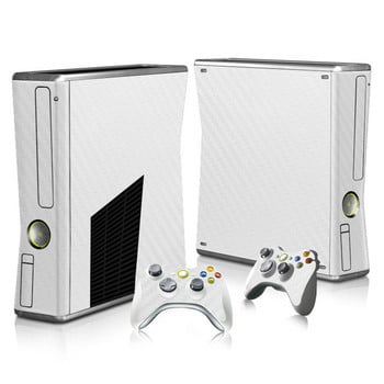 Въглеродни влакна Hot skin стикер Капак за Microsoft Xbox 360 Slim Decal Skin Console & 2PCS Controle Skin Sticker