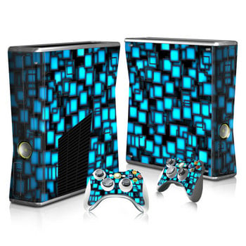 Въглеродни влакна Hot skin стикер Капак за Microsoft Xbox 360 Slim Decal Skin Console & 2PCS Controle Skin Sticker