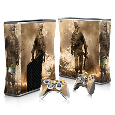 Αυτοκόλλητο από ανθρακονήματα Κάλυμμα για το Microsoft Xbox 360 Slim Decal Skin Console & 2PCS Controle Skin Sticker