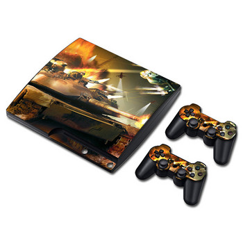 Vinyl Skin Sticker Protector For PS3 slim Original decal Accessories