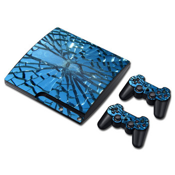 Vinyl Skin Sticker Protector For PS3 slim Original decal Accessories