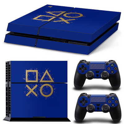 GAMEGENIXX naljepnica za kožu Geometry Design uklonjivi poklopac PVC vinil za PS4 konzolu i 2 kontrolera