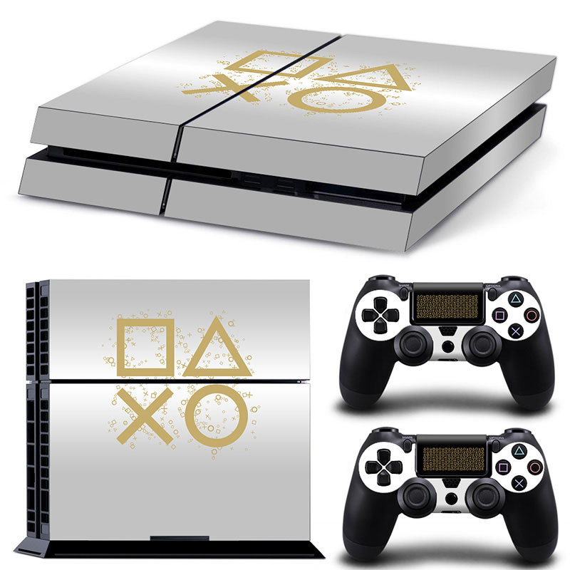 GAMEGENIXX naljepnica za kožu Geometry Design uklonjivi poklopac PVC vinil za PS4 konzolu i 2 kontrolera
