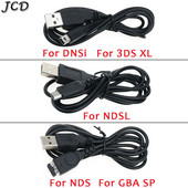 JCD USB adattöltő töltő tápkábel DS Lite DSL NDSL NDSi 3DS-hez Új 3DS XL LL NDS GBA SP