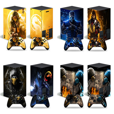 Για Xbox Series X Console και 2 Controllers Duel Game Skin Sticker Αφαιρούμενο κάλυμμα PVC βινυλίου