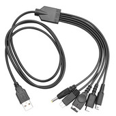 5 u 1 USB kabel za punjenje za Nintend NOVO 3DS XL NDS Lite NDSI LL WII U punjač za Nintendo GBA za Sony PSP 1000/ 2000 kabel
