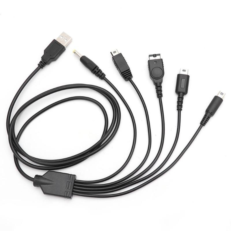 5 u 1 USB kabel za punjenje za Nintend NOVO 3DS XL NDS Lite NDSI LL WII U punjač za Nintendo GBA za Sony PSP 1000/ 2000 kabel