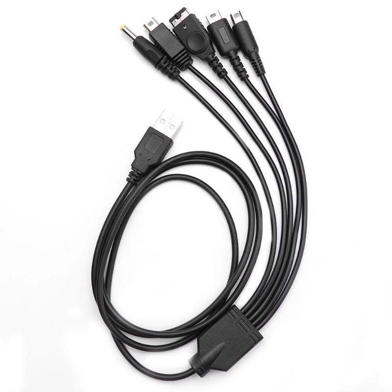 5 u 1 USB kabel za punjenje za Nintend NOVO 3DS XL NDS Lite NDSI LL WII U punjač za Nintendo GBA za Sony PSP 1000/ 2000 kabel