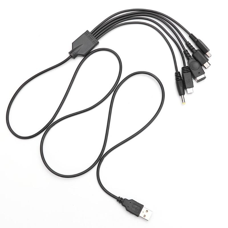 5 u 1 USB kabel za punjenje za Nintend NOVO 3DS XL NDS Lite NDSI LL WII U punjač za Nintendo GBA za Sony PSP 1000/ 2000 kabel