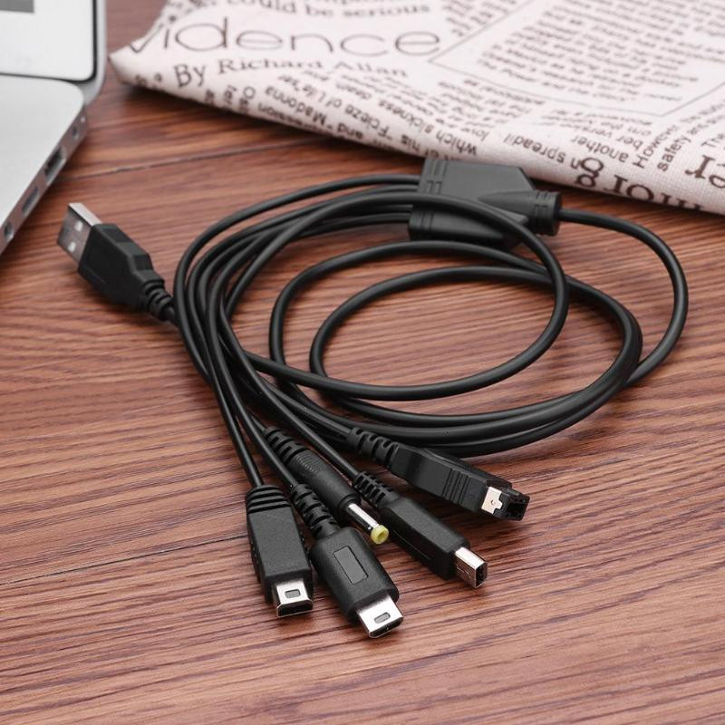 5 u 1 USB kabel za punjenje za Nintend NOVO 3DS XL NDS Lite NDSI LL WII U punjač za Nintendo GBA za Sony PSP 1000/ 2000 kabel