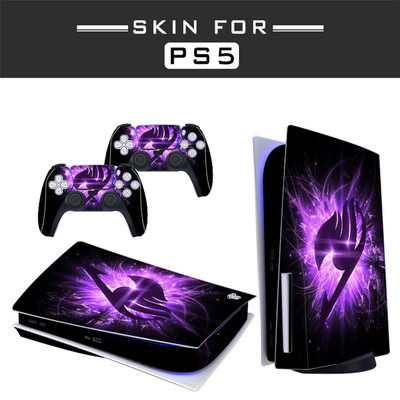 Cool Patterns PS5 Standard Disc Edition Skin Sticker Decal Cover за PlayStation 5 Console Controller PS5 Protection Shell Case