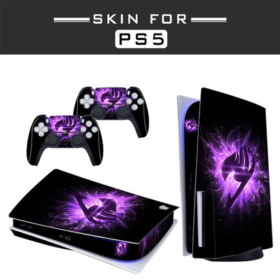 Cool Patterns PS5 Standard Disc Edition Skin Lipduko lipduko dangtelis, skirtas PlayStation 5 konsolės valdiklio PS5 apsauginiam korpusui