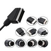 RGB Scart кабел за PS2/SEGA MD1/MD2 Megadrive1/DC/Ge nesis1/XBOX/WII