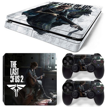 GAMEGENIXX Skin Sticker Cool Design Защитен декал Подвижен капак за PS4 Slim Console и 2 контролера