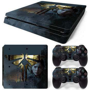 GAMEGENIXX Skin Sticker Cool Design Защитен декал Подвижен капак за PS4 Slim Console и 2 контролера