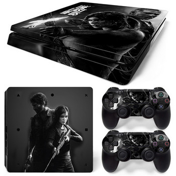 GAMEGENIXX Skin Sticker Cool Design Защитен декал Подвижен капак за PS4 Slim Console и 2 контролера