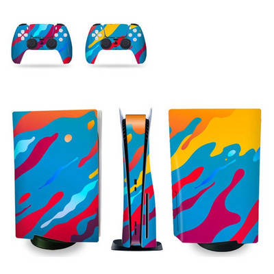 Fashion Skin za PS5 Decal Decor igraće konzole Zaštitni omot Zaštitna folija Naljepnica za PS5