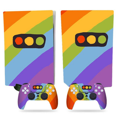 Fashion Skin za PS5 Decal Decor igraće konzole Zaštitni omot Zaštitna folija Naljepnica za PS5