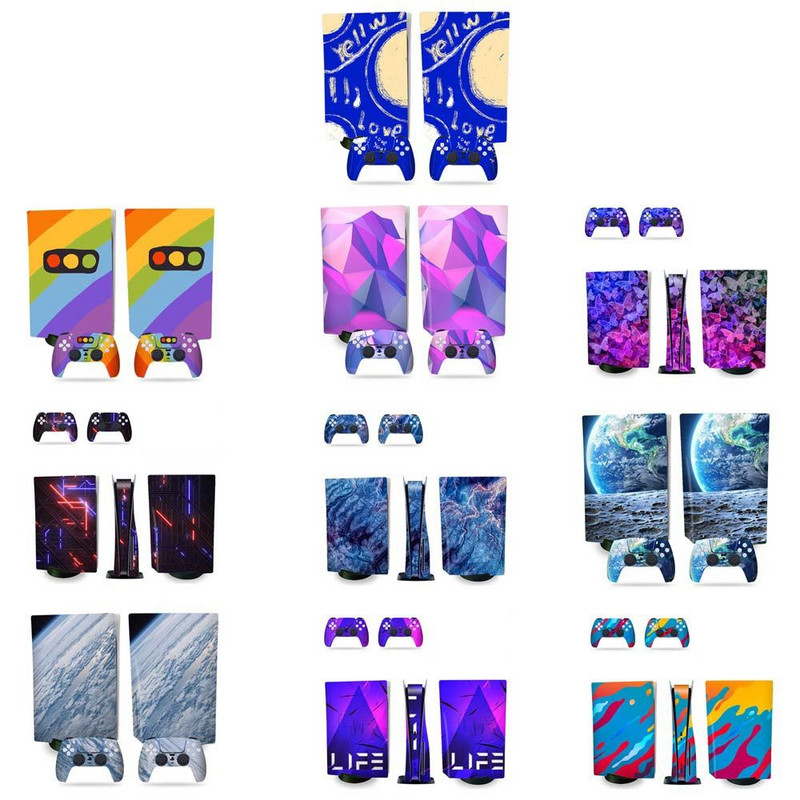 Fashion Skin za PS5 Decal Decor igraće konzole Zaštitni omot Zaštitna folija Naljepnica za PS5