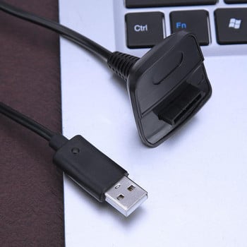 Ασύρματο καλώδιο USB φόρτιση ελεγκτή παιχνιδιών Gamepad Joystick Τροφοδοτικό Φορτιστής Καλώδια παιχνιδιών καλωδίων για Xbox 360