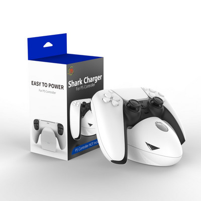 2022 Controller Shark töltő, töltődokkoló állomás PS5 Dualsense vezérlőkhöz LED jelzőkkel, gyors töltés