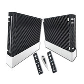 WII Vinyl Skin Sticker Cover Wrap Protector za Wii konzolu i kontrolere naljepnice za kožu crna mat bijela