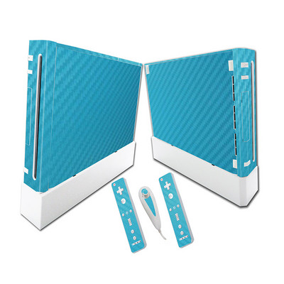WII Vinyl Skin Sticker Cover Wrap Protector za Wii konzolu i kontrolere naljepnice za kožu crna mat bijela