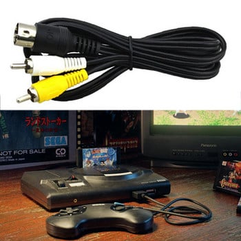 AV кабел Аудио видео кабел RCA кабел за SEGA Mega Drive 1 за Genesis 1 1,8 метра