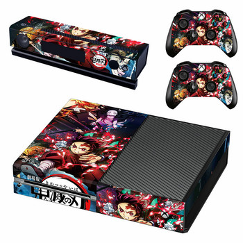 Demon Slayer Skin Sticker Decal Cover за конзола Xbox One и 2 контролера за Xbox One Skin Sticker Винил